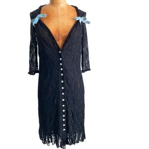 Wheels & dollbaby the sunset Décolletage dress in Black